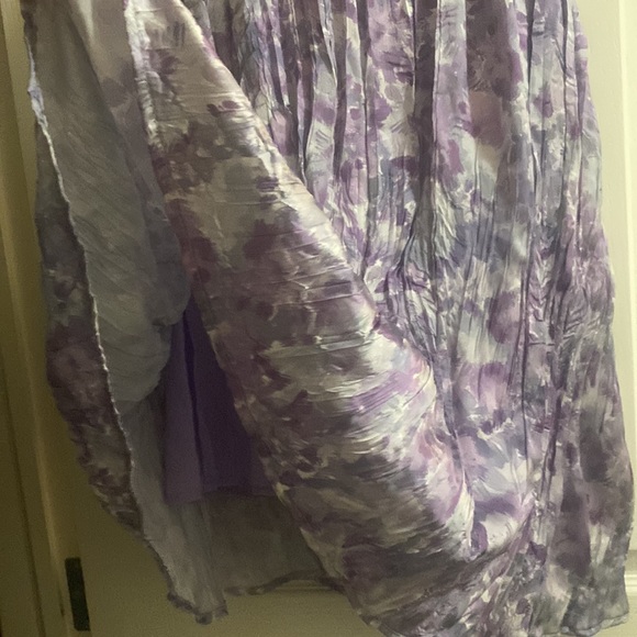 Couturist Painting Pattern Chiffon Midi Skirt - Picture 2 of 3